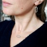 Minimalistische Gold Regenperle verstellbare Halskette aus recycelt...