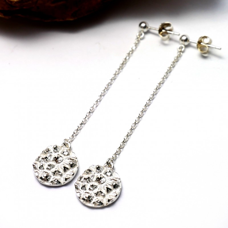 Lange Litchi Sterling Silber Ohrringe Litchi 75,00 € Lange Litchi Sterling Silber Ohrringe Litchi 75,00 €