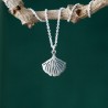 Kleiner, feiner und minimalistischer 925er Silber Ginko Anhänger für Damen