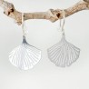 Ginko Große, leichte Tropfenohrringe aus recyceltem 925er Silber für Damen
