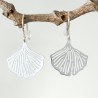 Ginko Große, leichte Tropfenohrringe aus recyceltem 925er Silber für Damen