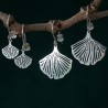 Ginko Große, leichte Tropfenohrringe aus recyceltem 925er Silber für Damen