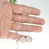 Lange Litchi Sterling Silber Ohrringe Litchi 75,00&nbsp;€