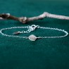 Feines und minimalistisches Ginko-Armband aus 925er Silber für Damen