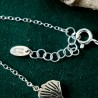 Feines und minimalistisches Ginko-Armband aus 925er Silber für Damen