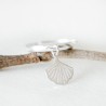 Verstellbarer Ginkgoblatt Ring aus 925er recyceltes Silber für Damen