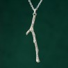 Minimalist branch pendant in 925 silver from the Eda collection
