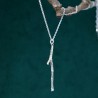 Minimalist branch pendant in 925 silver from the Eda collection