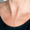 Minimalistischer Zweiganhänger aus 925er Silber der Eda-Kollektion