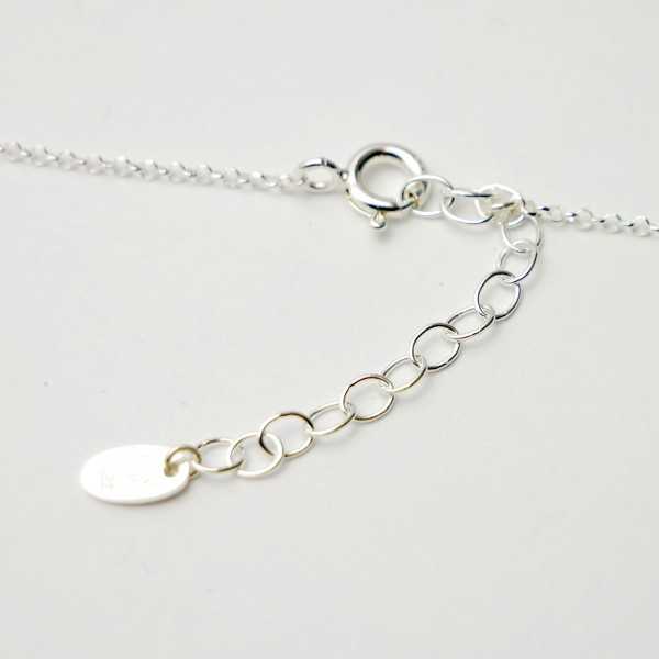Small branch pendant in recycled 925 silver