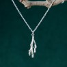 Pendentif brindille en argent 925 recyclé