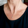 Pendentif brindille en argent 925 recyclé