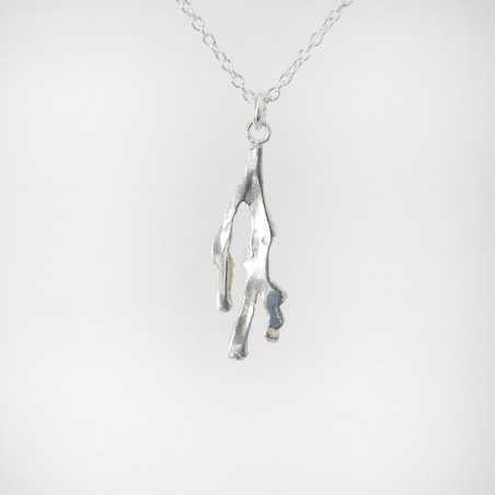 Pendentif brindille en argent 925 recyclé
