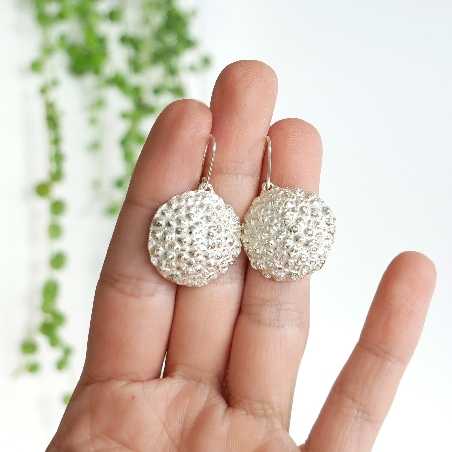 Wonderful Litchi sterling silver long earrings Litchi 97,00 €
