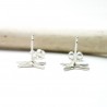 Boucles d'oreilles puces étoile en argent 925