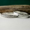 Bague 3 mm Ecailles en argent 925 recyclé pour femme et pour homme