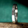 Bague 3 mm Ecailles en argent 925 recyclé pour femme et pour homme
