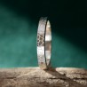 Bague 3 mm Ecailles en argent 925 recyclé pour femme et pour homme