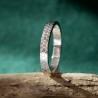 Bague 3 mm Ecailles en argent 925 recyclé pour femme et pour homme