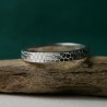 Bague 3 mm Ecailles en argent 925 recyclé pour femme et pour homme