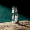 3mm Patinated Scale Ring in Recycled 925 Sterling Silver for Women and Men