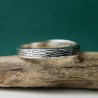 Bague empilable sablée en argent 925 recyclé pour femme et pour hom...