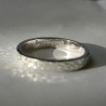 3mm Frosted Pattern Ring in Recycled 925 Sterling Silver for Women and Men
