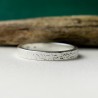 3 mm Flechtenring aus recyceltem 925er Sterlingsilber für Damen und Herren