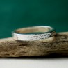 3mm Lichen Ring in Recycled 925 Sterling Silver for Women and Men