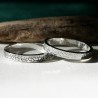 3mm Lichen Ring in Recycled 925 Sterling Silver for Women and Men