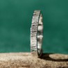 Bague 3 mm Bruine en argent 925 recyclé pour femme et pour homme