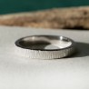 Bague 3 mm Bruine en argent 925 recyclé pour femme et pour homme