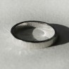 Bague 3 mm Bruine en argent 925 recyclé pour femme et pour homme