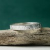 Bague 3 mm Bruine en argent 925 recyclé pour femme et pour homme