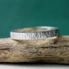 Bague 3 mm Bruine en argent 925 recyclé pour femme et pour homme