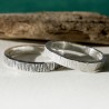 Bague 3 mm Bruine patinée en argent 925 recyclé pour femme et pour homme
