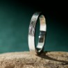 Bague 3 mm embruns en argent 925 recyclé pour femme et pour homme