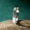 3 mm breiter „Sea Spray“-Ring aus recyceltem 925er Sterlingsilber für Damen und Herren