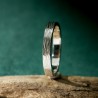Bague 3 mm embruns en argent 925 recyclé pour femme et pour homme