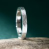 Bague 3 mm embruns en argent 925 recyclé pour femme et pour homme