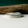 Bague 3 mm embruns en argent 925 recyclé pour femme et pour homme