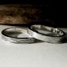 Bague 3 mm embruns en argent 925 patiné recyclé pour femme et pour homme