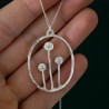 Winter Garden reversible Sterling silver necklace Winter Garden Des...