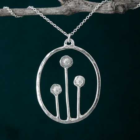 Winter Garden reversible Sterling silver necklace Winter Garden Des...