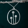 Winter Garden reversible Sterling silver necklace Winter Garden Des...