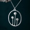 Winter Garden reversible Sterling silver necklace Winter Garden Des...