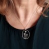 Winter Garden reversible Sterling silver necklace Winter Garden Des...