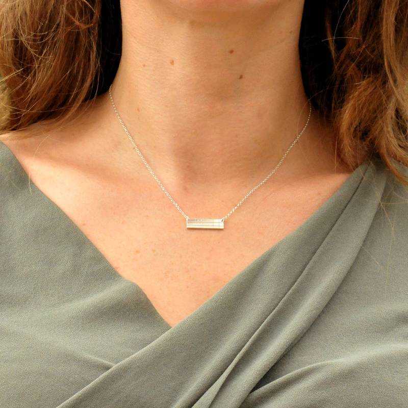 Rechteckige Sterling Silber Kilt Halskette Desiree Schmidt Paris Kilt 47,00 €