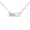 Rectangular sterling silver Kilt necklace Desiree Schmidt Paris Kilt 47,00 €
