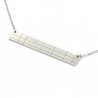 Rectangular sterling silver Kilt necklace Desiree Schmidt Paris Kilt 65,00 €